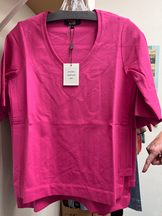 Lior short sleeve shirt fuchsia