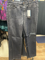 FDJ Suzanne pencil leg metallic silver jeans