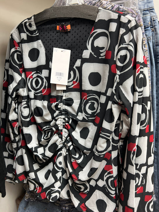 Isle reversible scene print Della top
