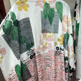 INoah white multi cardi