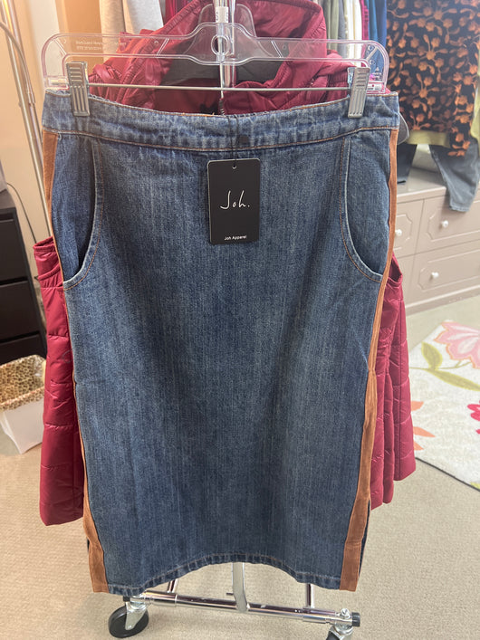 JOH denim suede skirt