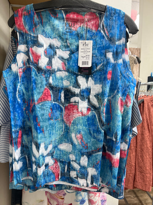FDJ blue melody print tank