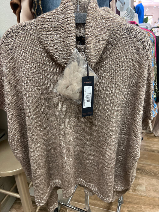 Renuar latte sparkle sweater
