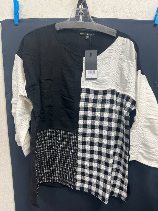 Kozan black/white monochrome Hanson tunic