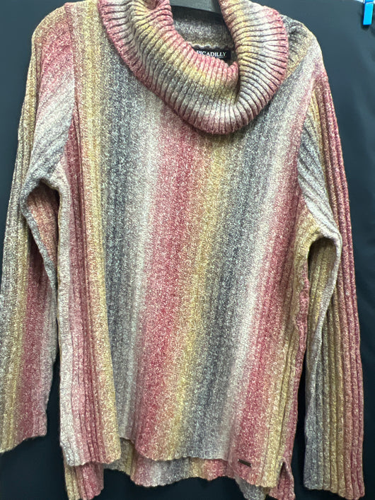 Picadilly stripe cowl neck sweater