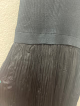 Tribal twofer sleeveless maxi dress black