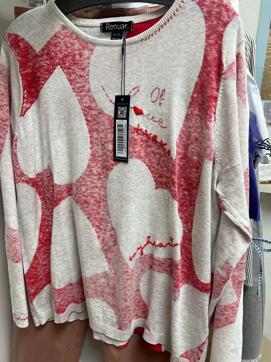 Renuar hearts sweater