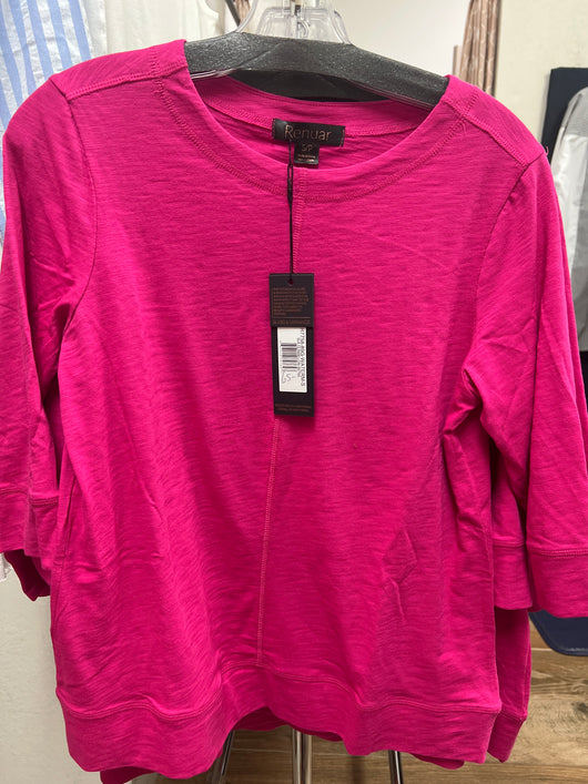 Renuar 3/4 tee watermelon pink