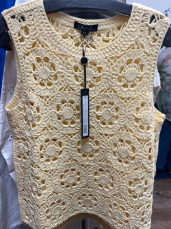 (Copy) Charlie B celadon green crochet tank