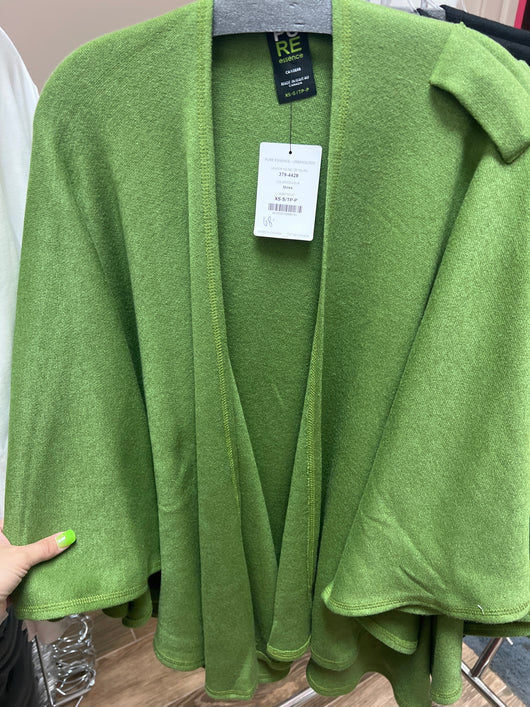 Pure shoulder loop shawl moss green