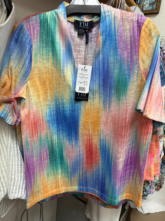FDJ tropical ikat top