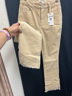 Charlie B natural beige corduroy jeans