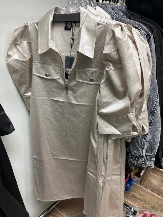 Lior cream satin dress
