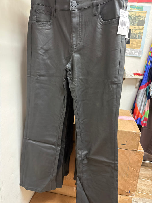 KUT Matte Black Flare Jeans