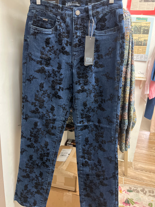 FDJ velvet floral Suzanne jeans