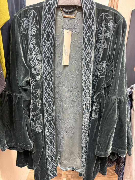 Paparazzi “Seaweed” Velvet Duster