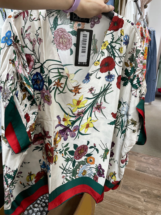 Elle silky floral top