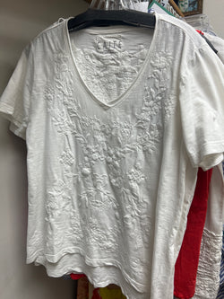 Caite white short sleeve Joan top