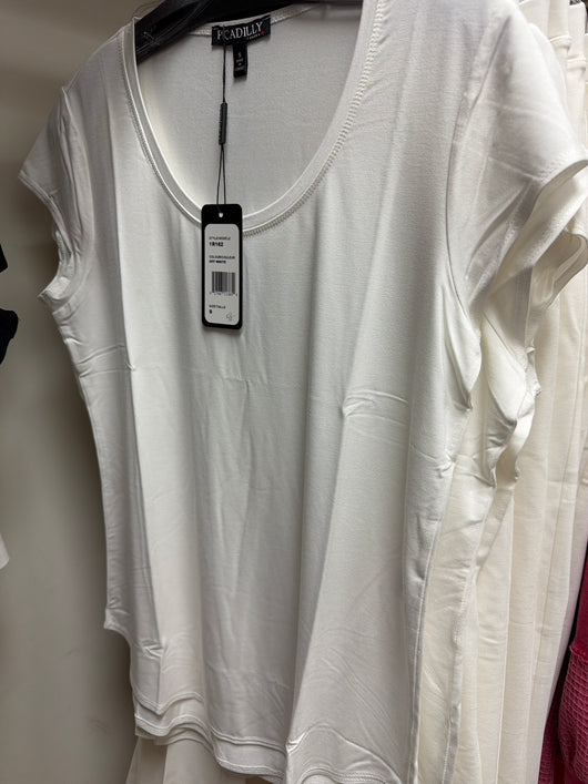 Picadilly off white s/s top