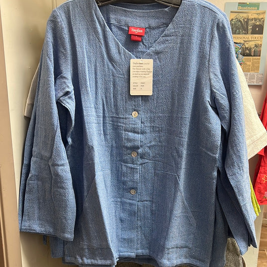 Toofan periwinkle blue button up l/s shirt