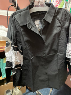 AZI black button up shirt