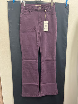 Charlie B boot flare jeans plum
