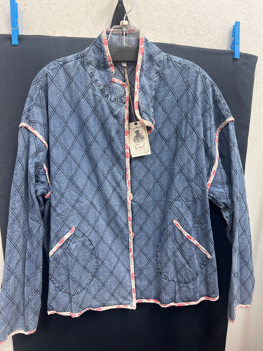 Easel quilted denim jacket