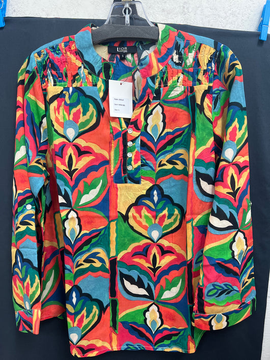 Lior retro vibes smock shoulder blouse