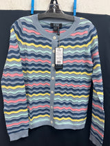 FDJ multi wavy stripe knit cardi