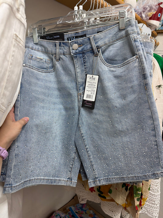 FDJ Olivia Sparkle Bermuda Shorts