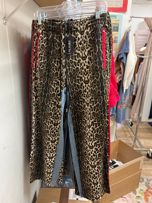 APNY leopard denim pants