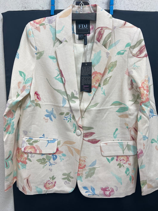 FDJ Libby print beige floral blazer