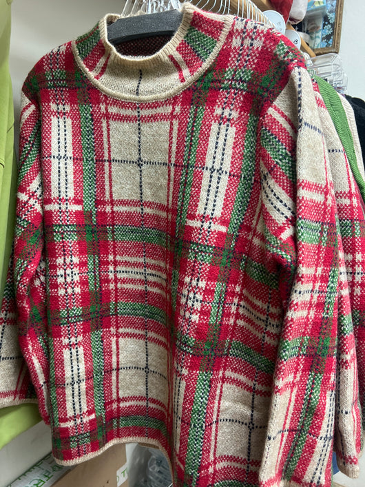 Entro Christmas plaid sweater