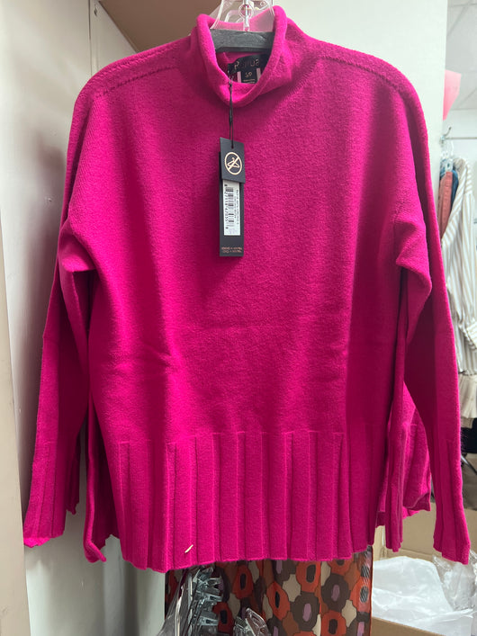 Renuar mock neck tunic sweater orchid
