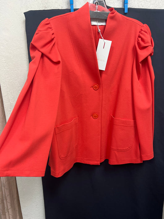 Noen coral puff shoulder jacket