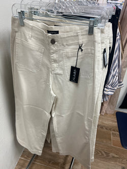 APNY natural wide leg crop pants