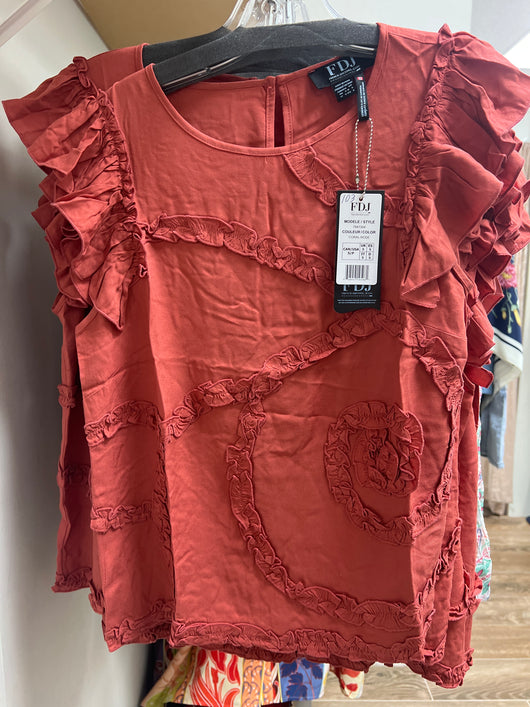 FDJ coral rose spiral top