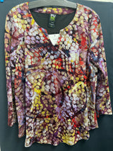 PURE purple multi circles top