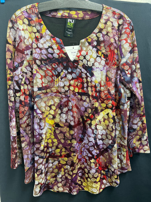 PURE purple multi circles top