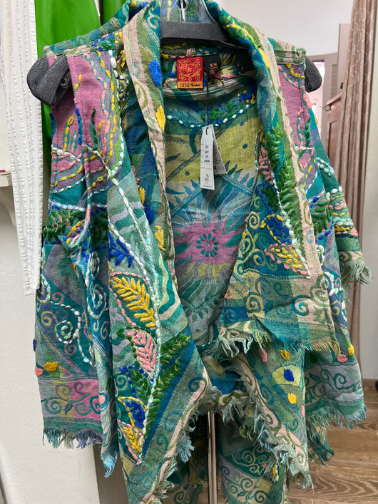 ANU embroidered verbena vest