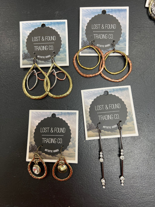 Lost & Found mixed media earrings