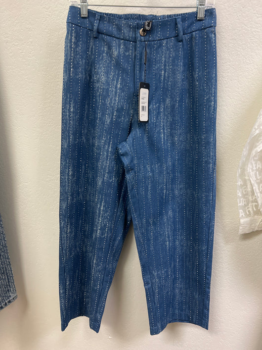 Picadilly denim rhinestone pants