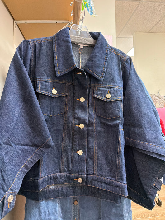 ee:some dark denim jacket