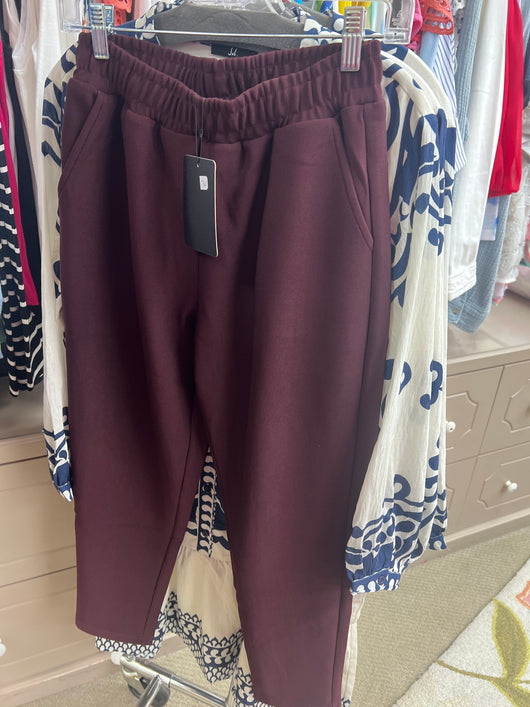 JOH eggplant crepe pants