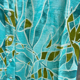 Boho chic aqua blue maxi dress