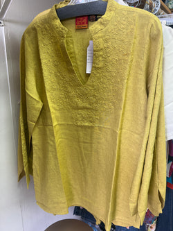 ANU acid pear embroidered tunic