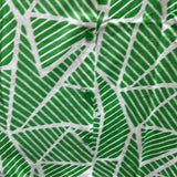 Noen green white s/s button up tunic dress