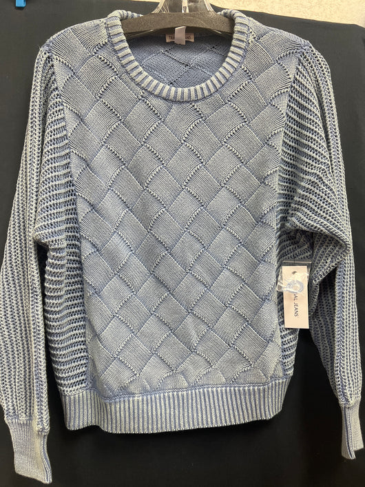 Tribal dolman crew neck sweater blue jay