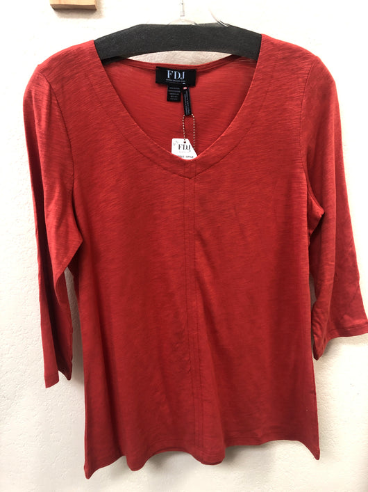 Fdj pumpkin v-neck