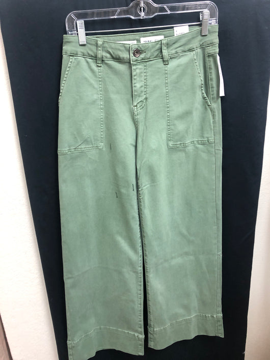 Tribal dusty olive wide leg crop